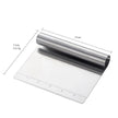 Stainless Steel Scraping Panel With Scale Baking Tool Dough Cutting Board Scraping Powder Board Tagliolini Cutter