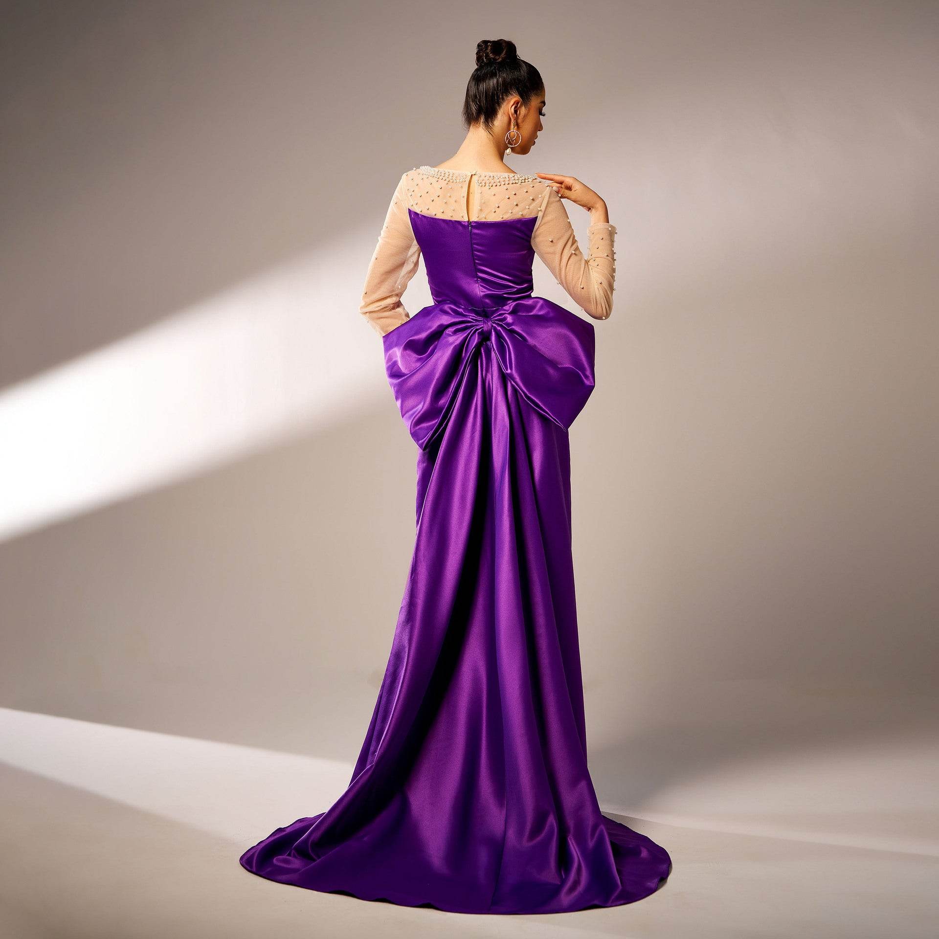 Long Sleeve Evening Party Dress
