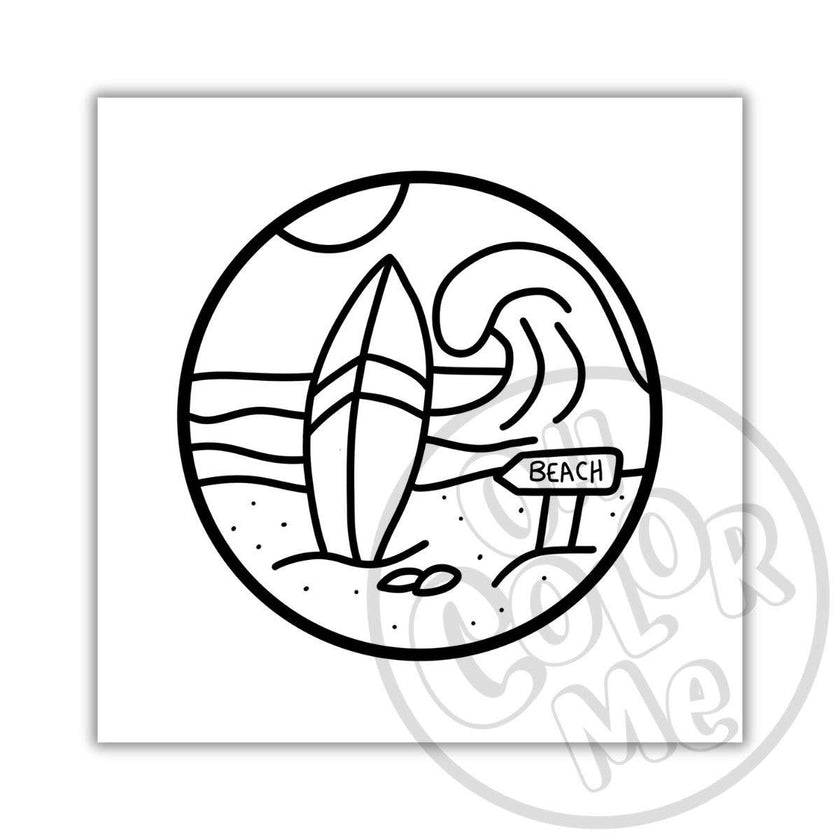 Oh Color Me - Mini Coloring Book Calming Scenes, 4