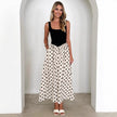 Women's Casual Polka-Dot Slip Dress – Sleeveless Summer Sundress