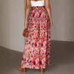 Printed Comfortable Casual High Waist  Wide-leg Floral Palazzo Trousers women