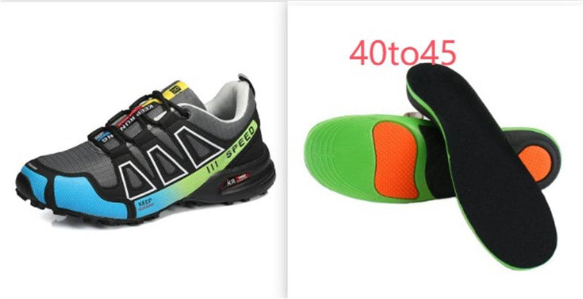 Men's Hiking Shoes – Ultra-Light, Breathable & Shock-Absorbing | Black, Blue, Red, Green | EU 36–48
