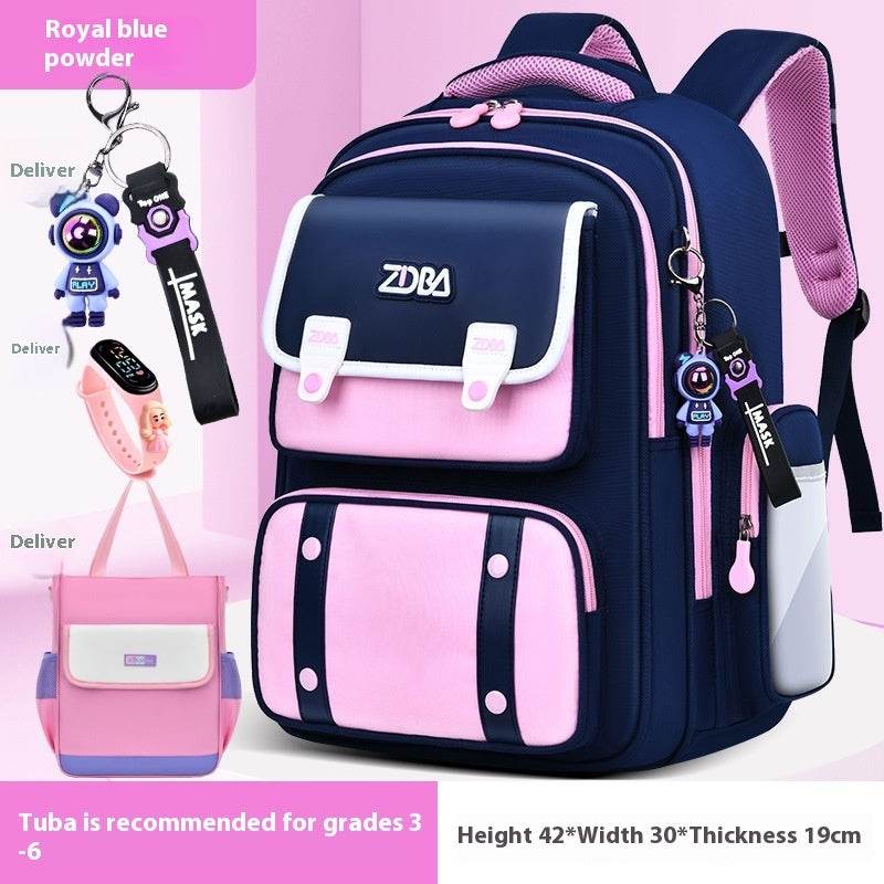 Elementary School Spine Protection Backpack Water resistant School bag