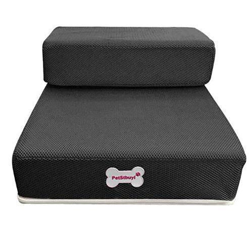 Foldable Pet Stairs – 2-Step Foam Dog & Cat Steps (Small & Large, Multiple Colours)
