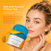 Kojic Acid Turmeric Toner Pads Brightening Dark Spot Correcting Facial Pads