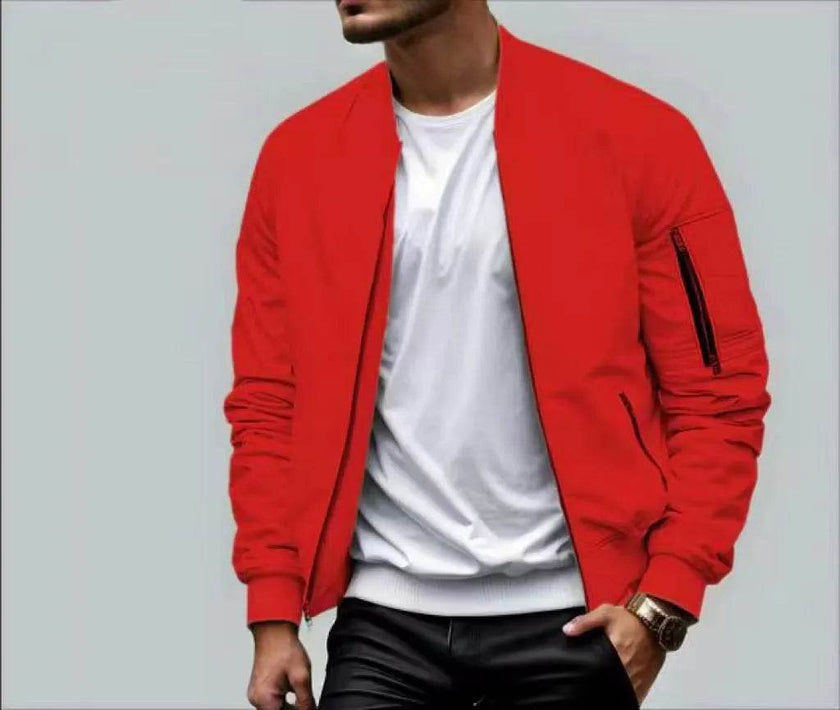 Men's Casual Baseball Varsity Jacket Spring And Autumn