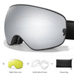 Men's And Women's Anti-fog Card Myopia Glasses Coated Large Spherical Eye Protection Ski Mountaineering Equipment