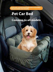 Safety Pet Car Booster Seat for Dogs & Cats – Padded Travel Seat (Green, S/L)