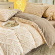Winter Thickened Milk Fiber Soft Thermal Duvet Cover Bedding Set