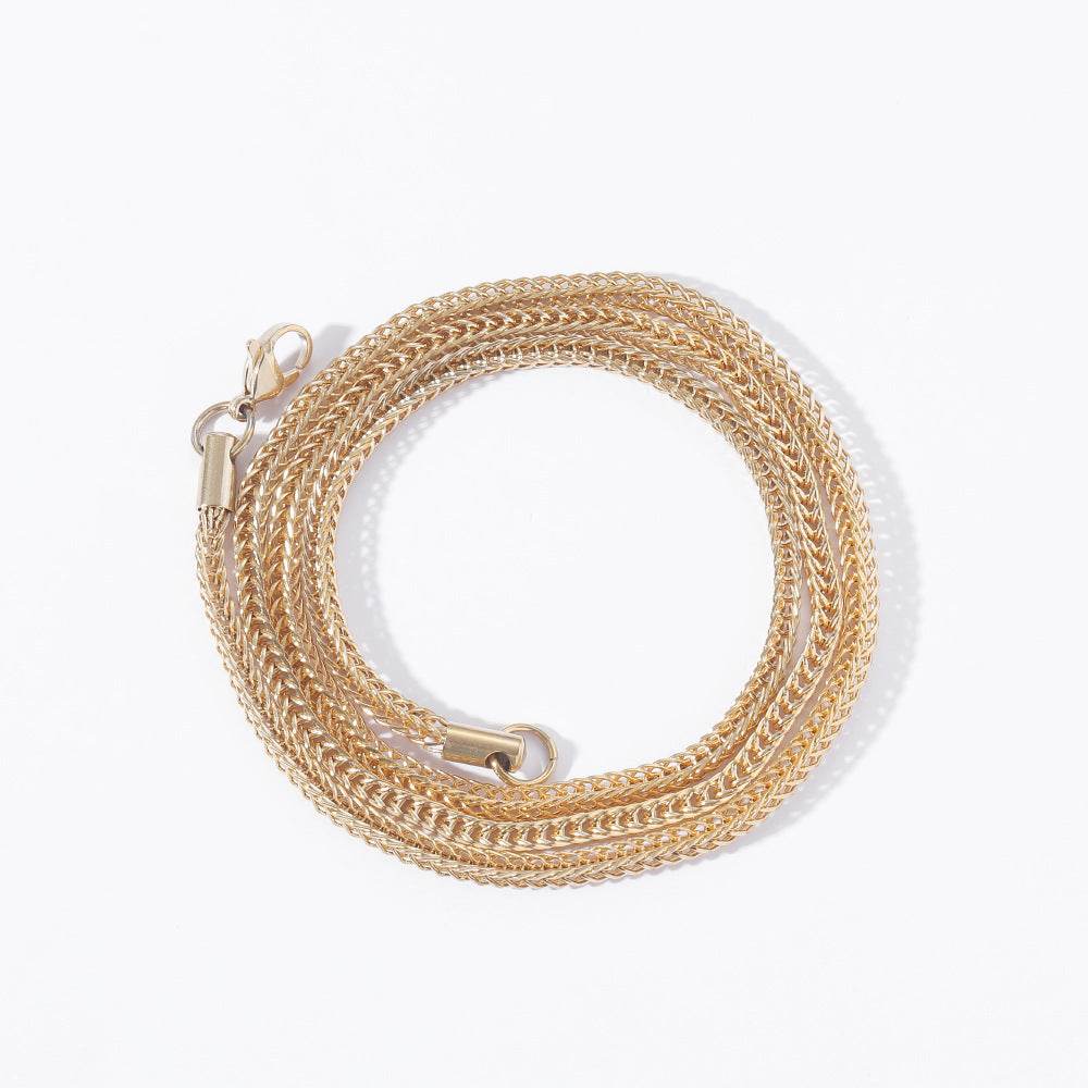 Vacuum Electroplating Stainless Steel Chain Necklace For Men And Women