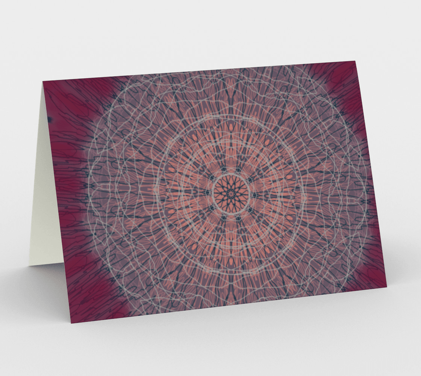 Set of 3 Blank Greeting Cards | 5 x 7 | Meditative Mandala