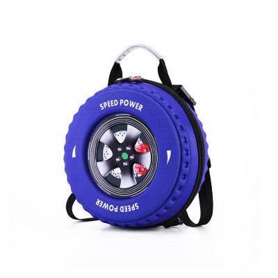 Kid's Small Schoolbag Personalized Creative 3D Cartoon Tire Kindergarten Backpack