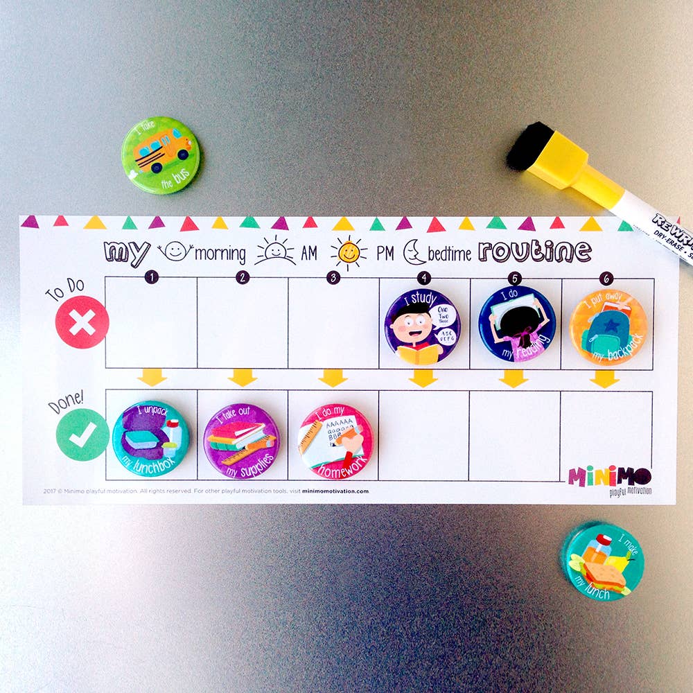 Minimo Playful Motivation - My Daily Routine board extension - Canadian Brand