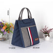 Thermal Insulated Denim Work Lunch Bag for Women