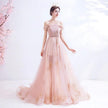 Fashionable Red One-shoulder Wedding Toast Dinner Annual Party Bridesmaid Dress Skirt