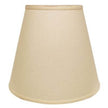 Extra Deep Empire Hardback Lampshade With Washer Fitter, Beige Color Fabric Lampshade For Table Lamps, Natural Linen, 9 Top X 16 Bottom X 14 Height
