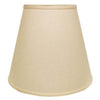 Extra Deep Empire Hardback Lampshade With Washer Fitter, Beige Color Fabric Lampshade For Table Lamps, Natural Linen, 9 Top X 16 Bottom X 14 Height