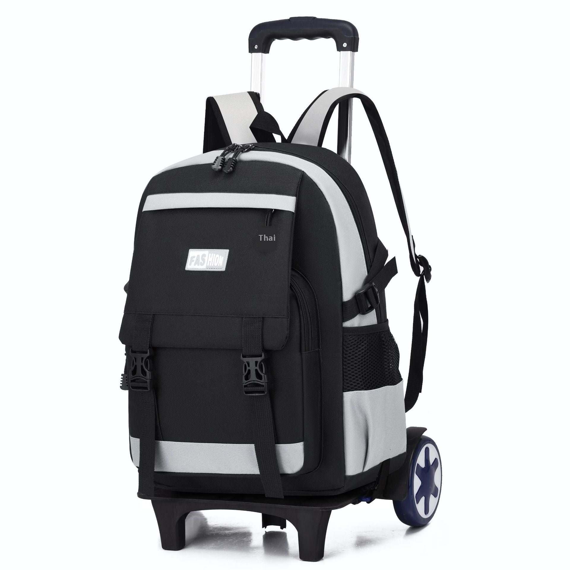 Kids Large Capacity Trolley School Backpack with Wheels – Primary School Pull Rod Bag
