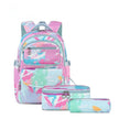 Printed Schoolbag Three-piece Fashion Backpack