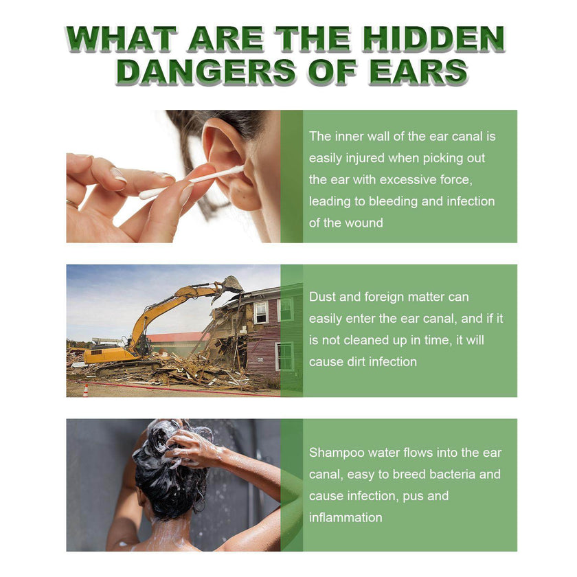 Erlebao Ear Soothing Health Care Ear Drops, Relieve Inner Ear Blockage And Tinnitus Discomfort