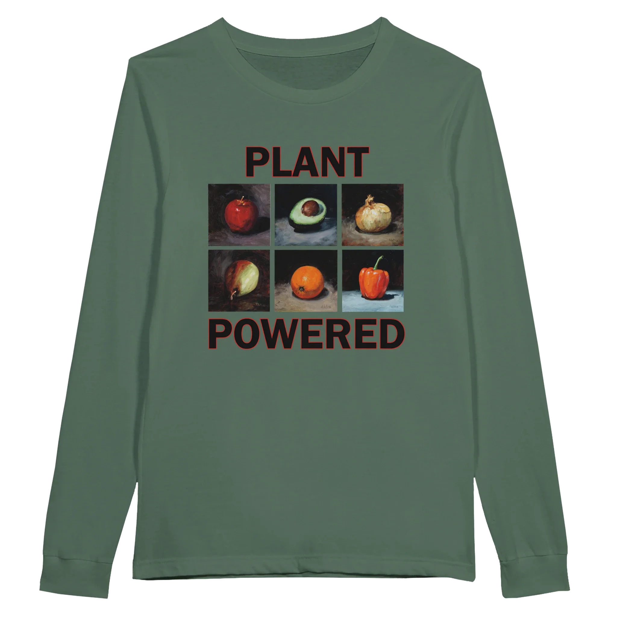 Plant Powered Long Sleeve T-Shirt – Comfortable Cotton Tee