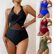 New Fashion One-piece Swimsuit Solid Color