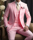 Elegant Business Banquet Suit Set for Men – 3-Piece Slim Fit Formal Suit (Jacket, Vest & Pants)