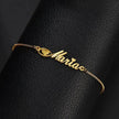 Women Custom and Personalized  Stainless Steel English Letter Bracelet From Europe And America