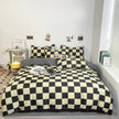 Solid Color Double Stitching Washed Cotton Duvet Cover Bedding
