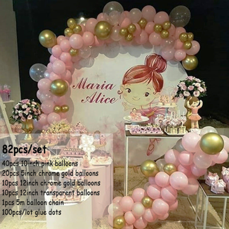 Rose Gold Balloon Arch Garland Kit – Wedding & Birthday Party Decoration