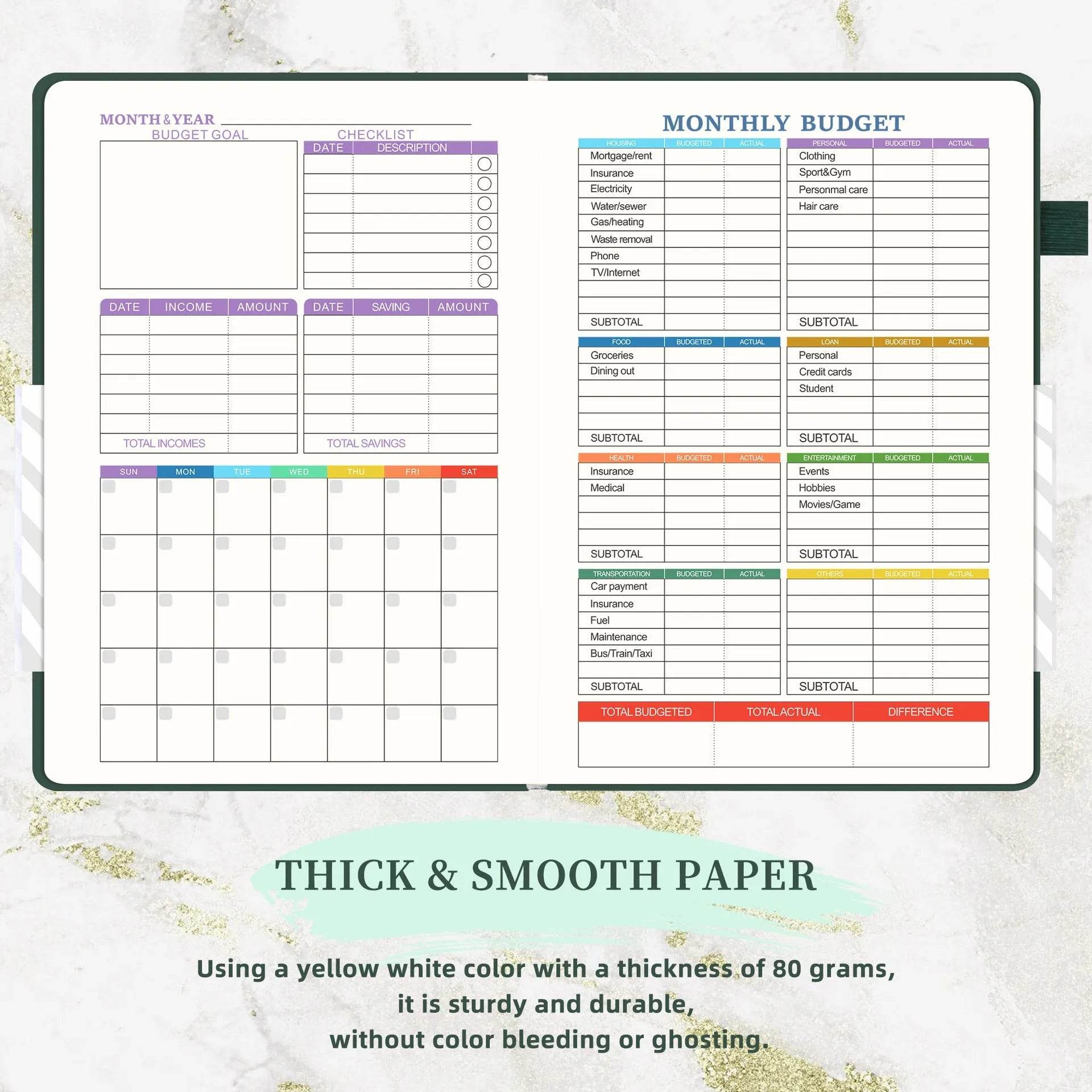 Amazon A May Plan Cash Budget Planner Week Plan English Foreign Trade Notebook