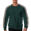 Mens Crew Neck Sweater – Striped Loose Pullover for Casual Wear