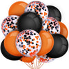 Halloween Balloon Set – Black & Orange Party Decoration Balloons
