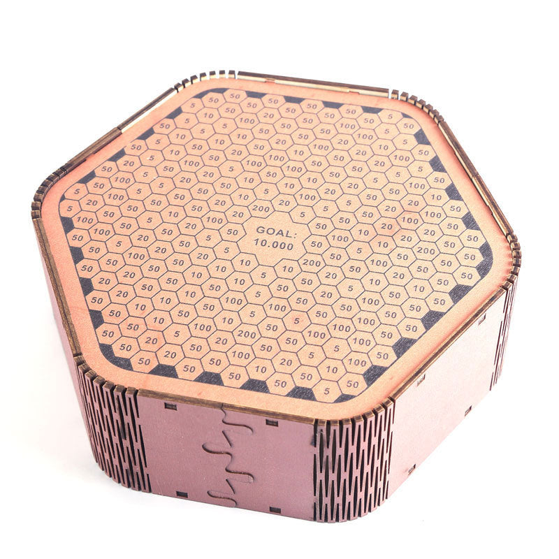 Wooden Coin Bank with Digital Scale – Modern Piggy Bank (White & Light Brown)
