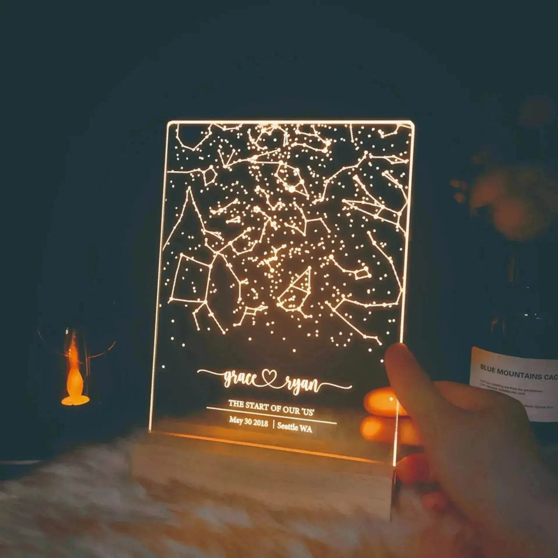 Premium Personalized Night Light Gift For Birthday