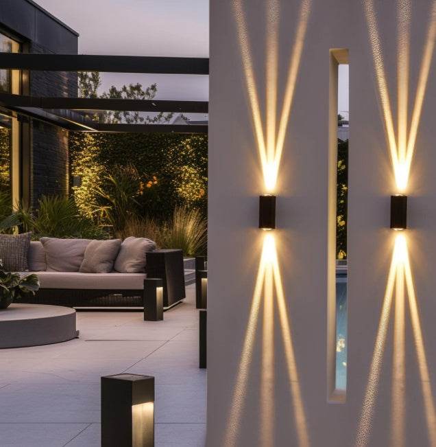 Indoor and Outdoor Garden Poolside Beam Light wall light fixture