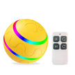 Smart Self-Rotating Cat Ball Toy – USB Rechargeable, LED Light, Remote Control Option | Yellow, Pink, Orange