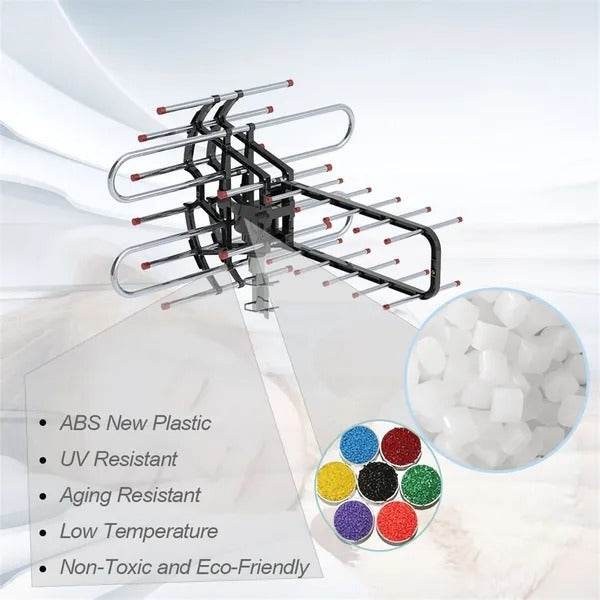 TA-851B 360Rotation UV Dual Frequency 45-860MHz 22-38dB Open Antenna Silver