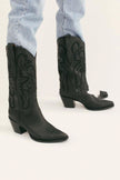 Artificial PU European And Beautiful Leather Sleeve Martin Boots for Women