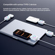 Smart USB-C Splitter with Fast Charging & Auto Power-Off Safe Charging Protection