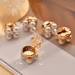 Korean Pearl Shirt Cufflinks – Alloy Gold, Silver & Gun Black | Women's Fashion Accessories Canada & USA