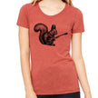Rock & Roll Squirrel — Women's Funny Graphic Tee