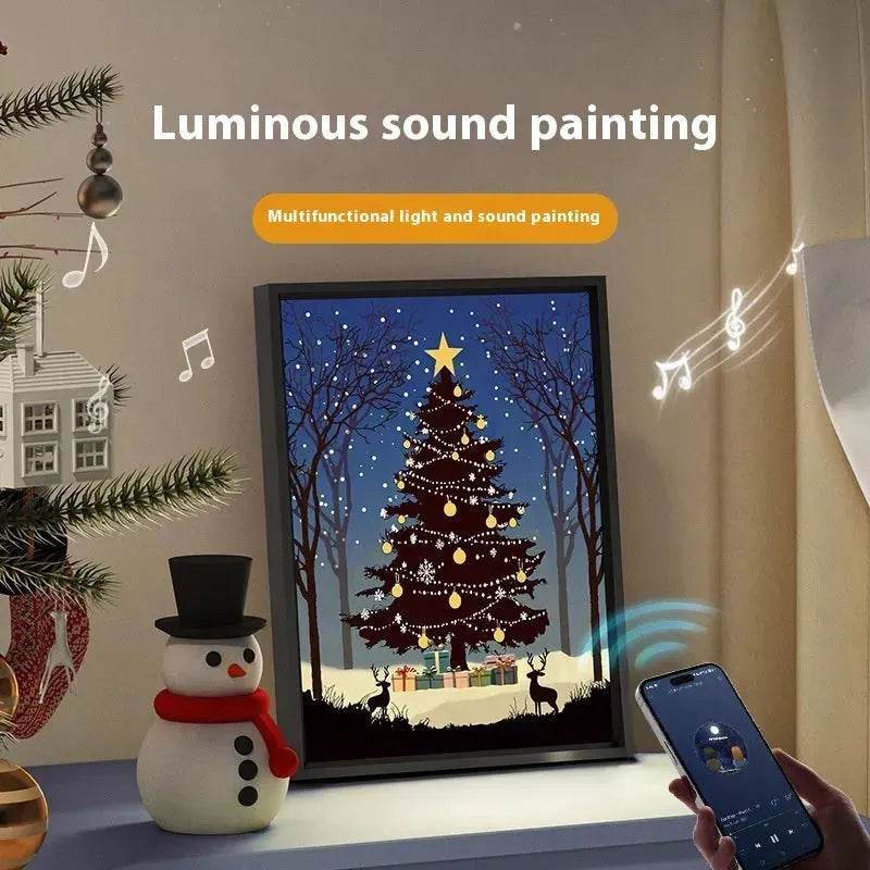 2024 New Luminous Christmas Tree Painting decorations Bluetooth Speaker integrated Gift Ideas