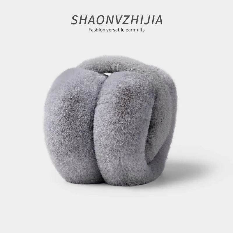 Unisex Plush Winter Earmuffs, Warm-Keeping Plus Size Ear Warmers for Men & Women