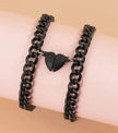 Magnetic Couple Bracelet Suit Cuban Link Chain