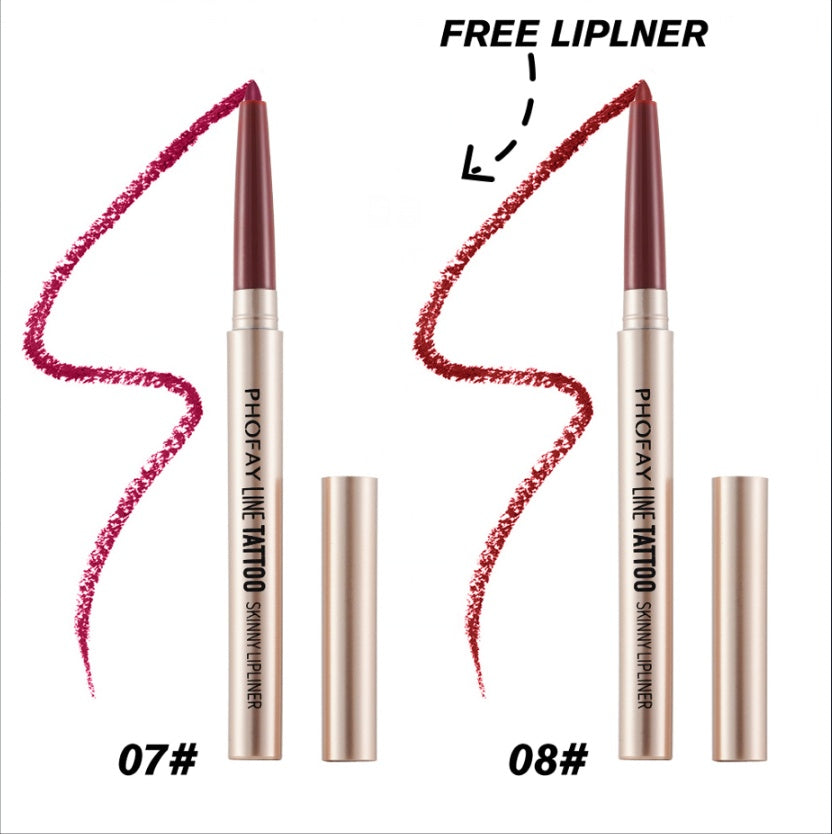 PHOFAY Line Tattoo Skinny Lip Liner – Waterproof, Long-Lasting (Singles & Sets)