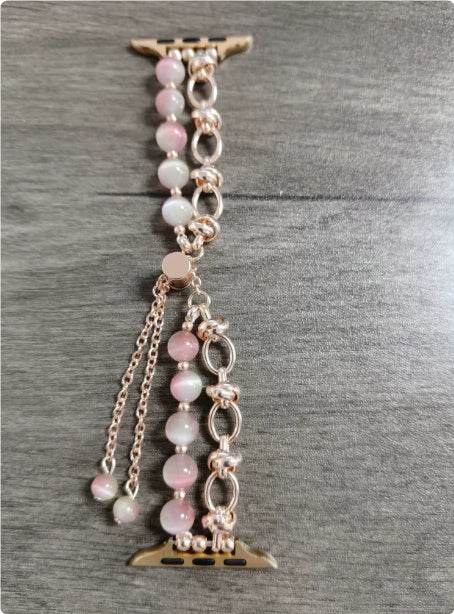 Women Fashion Smart watch Beaded Replacement Watch strap