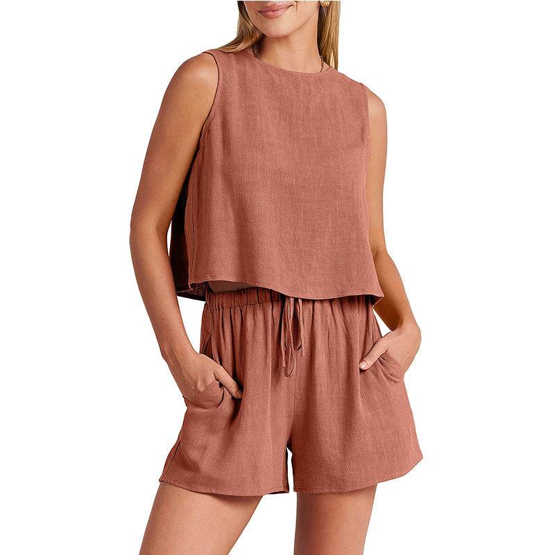 Women Summer Casual 2pcs Short set Athleisure Outfit