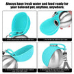 Portable Dog Water Bottle 10oz Stainless Steel Travel Dog Water Dispenser With Bowl No-Spill Puppy Water Bottle For Walking Hiking Small Dog Water Bottle