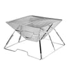 Portable Folding Stainless Steel Charcoal Grill – Compact Camping BBQ Stove